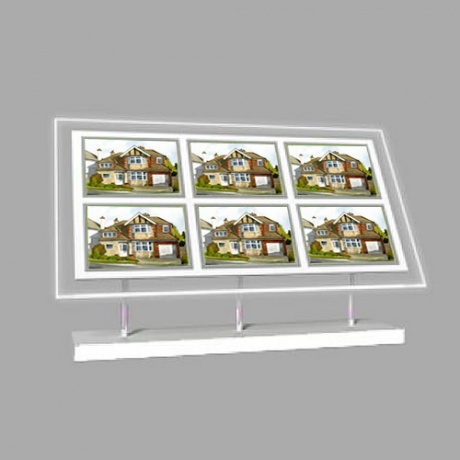 6 x A3L Freestanding Light Panel - With Bevel